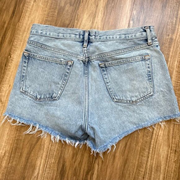Agolde Parker Vintage Denim Cut Off Shorts Size 28 - Picture 7 of 7